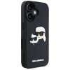 Etui Karl Lagerfeld HC 3D Rubber Double  Heads do iPhone 16 czarny